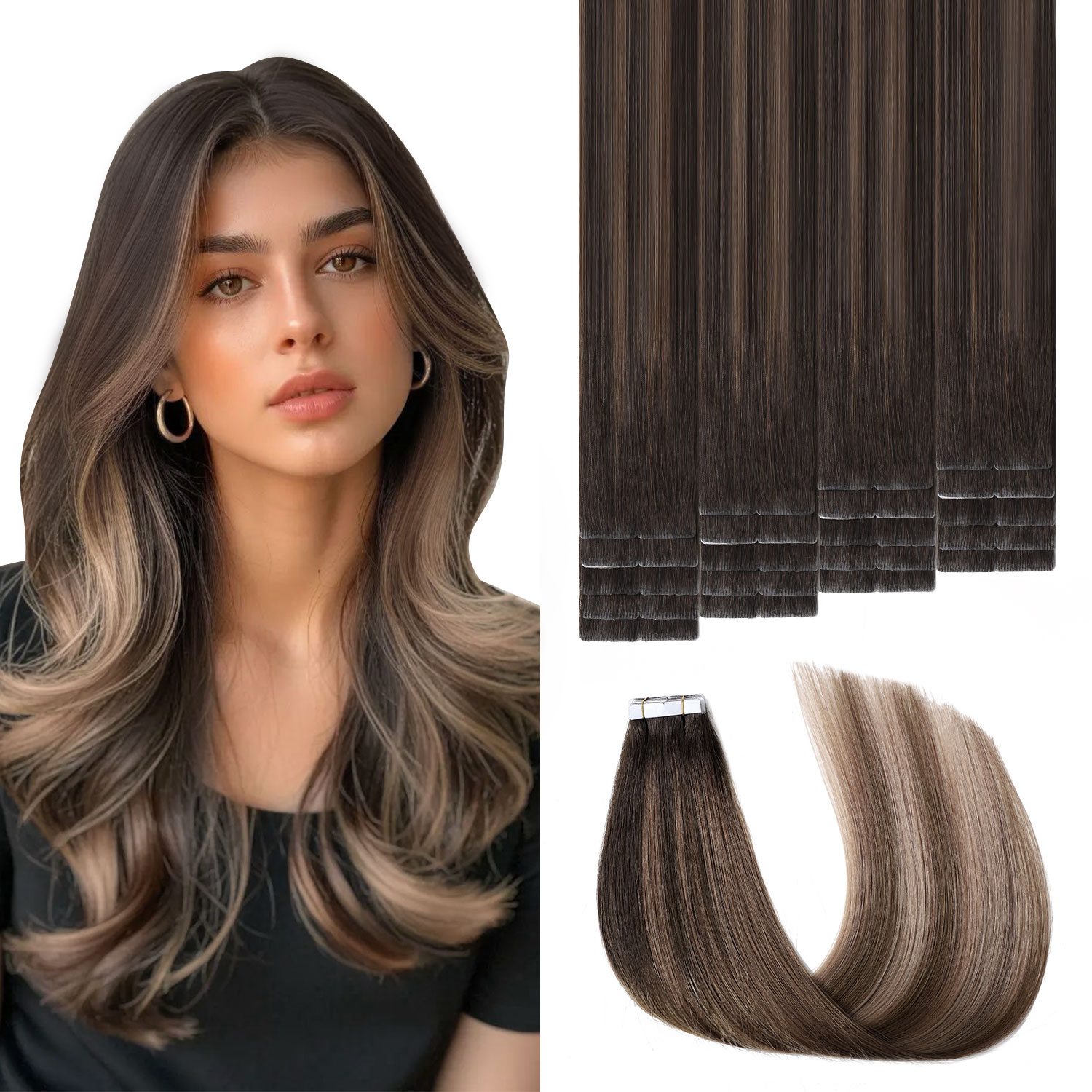 Sweetmet Unsichtbare Tape-Haar – Invisible Tape In Extensions Real Hair Bewertung und Preis