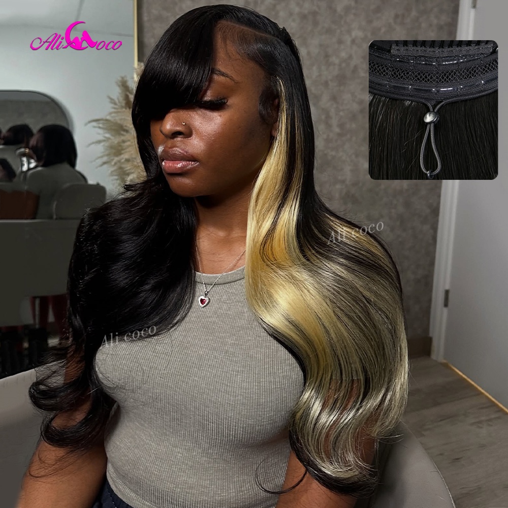 Natürliches Schwarz mit 613 Bl – 613 Blonde Body Wave Lace Front Wig Bewertung und Preis